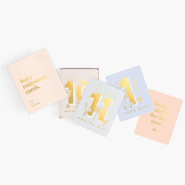 Fox & Fallow - Baby Milestone Card Set - Cream