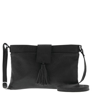 Cobb & Co Lorne Leather Crossbody Bag in Black