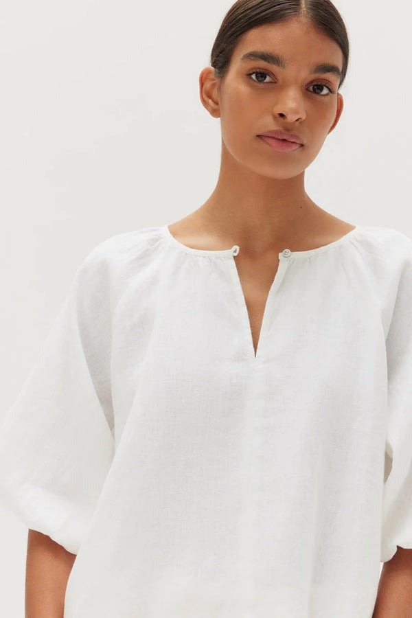 Assembly Label - Cora Long Sleeve Top - White
