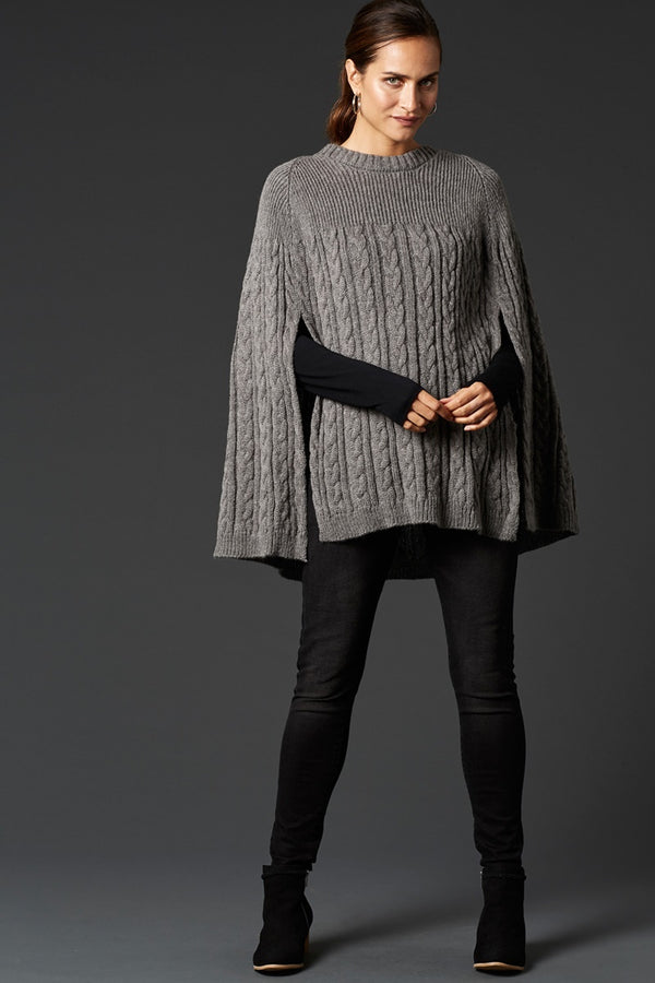 Eb & Ive Solis Poncho in Marle