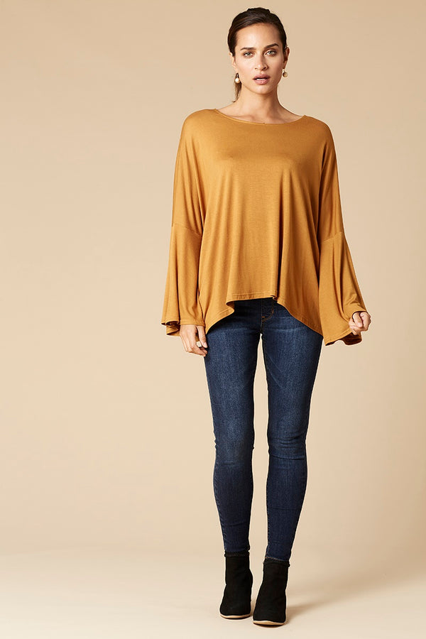 Eb & Ive Lavaux Top in Mustard