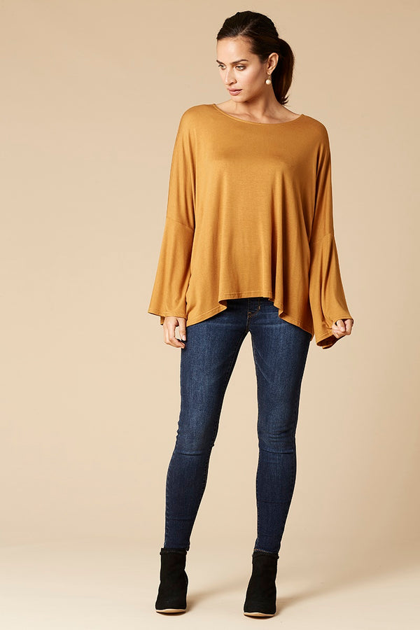 Eb & Ive Lavaux Top in Mustard