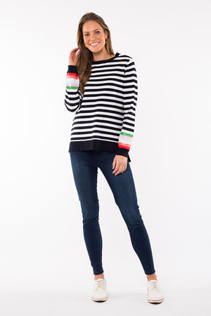 Elm - Tinker Stripe Knit | milk + ginger