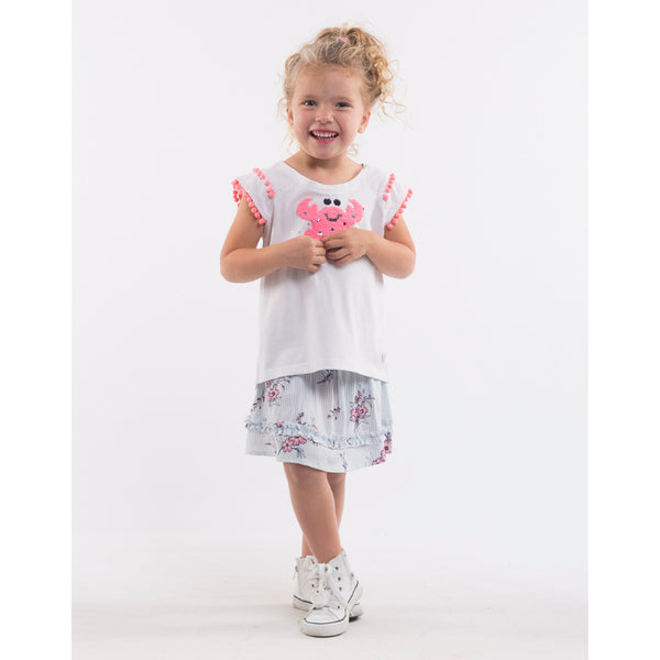 Eves Sister Crab Tee in White