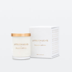 Lyttelton Lights Small Candle Bergamot and Lime | milk + ginger