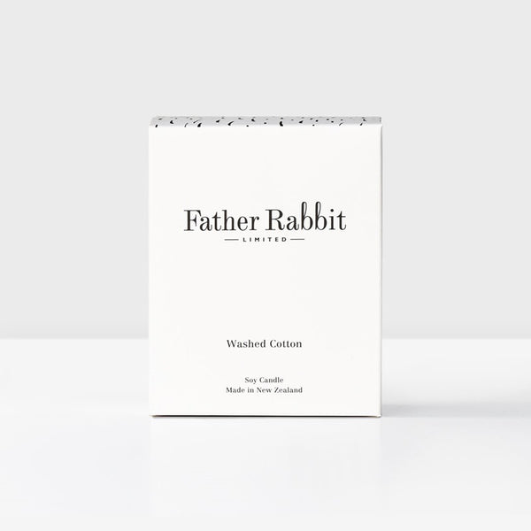 Father Rabbit - Soy Scented Candle - Washed Cotton