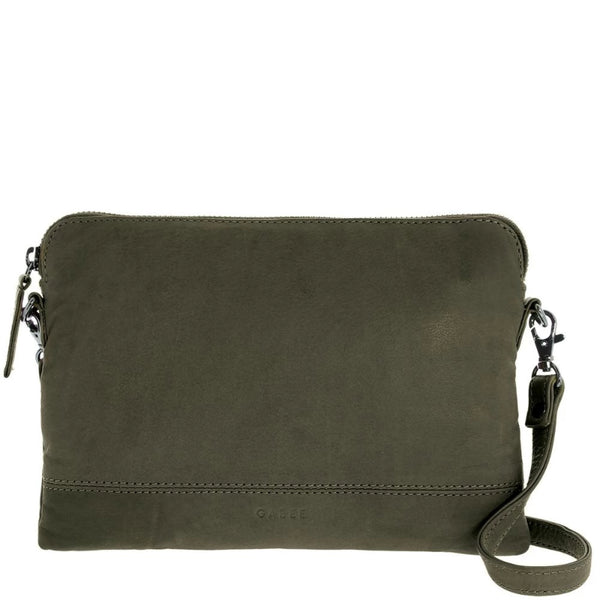 Gabee Holly Leather Crossbody Bag in Olive