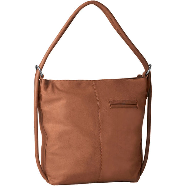 Gabee Indiana Soft Leather Convertable Backpack in Tan