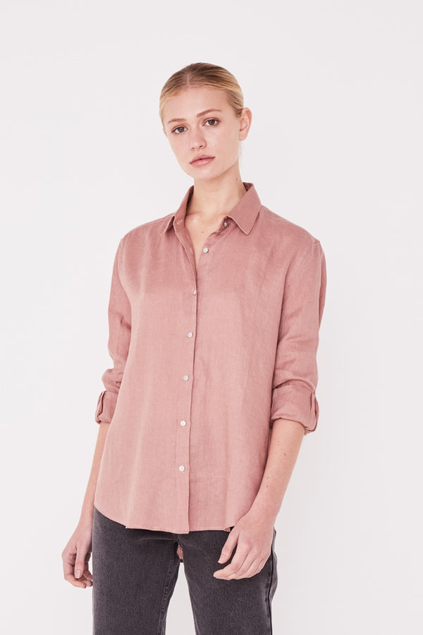Assembly Label - Xander Long Sleeve Shirt - Cameo | milk + ginger