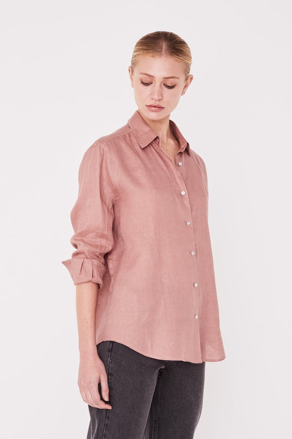 Assembly Label - Xander Long Sleeve Shirt - Cameo | milk + ginger