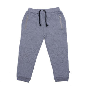 Hoot Kid Stitches Weekend Pant in Light Grey
