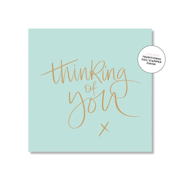 Just Smitten - Thinking of you - Gold Foil