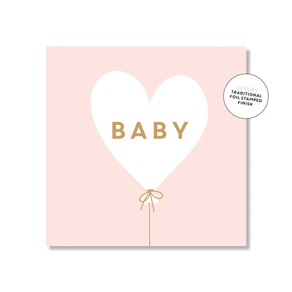 Just Smitten - Baby Heart Balloon - Pink