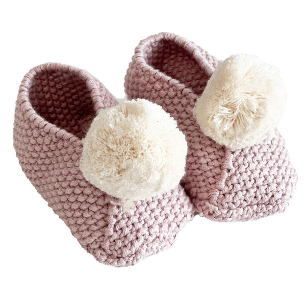 “Alimrose - Baby PomPom Slippers - Pink