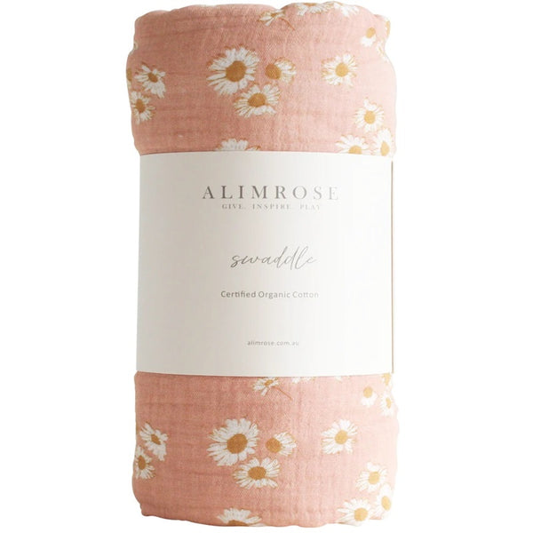 Alimrose - Muslin Swaddle - Little Daisies