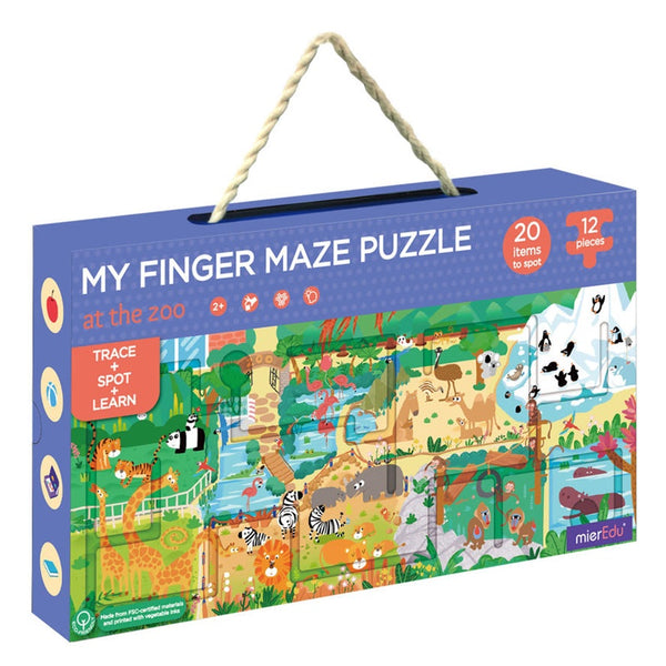 mierEdu - My Finger Maze Puzzle - At the Zoo
