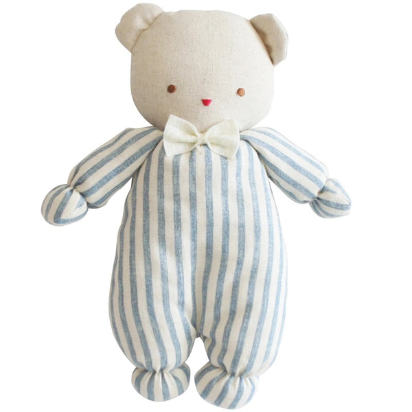 Alimrose - Baby Ted 25cm - Chambray Stripe