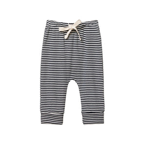 Nature Baby - Drawstring Pants - Navy Stripe | milk + ginger