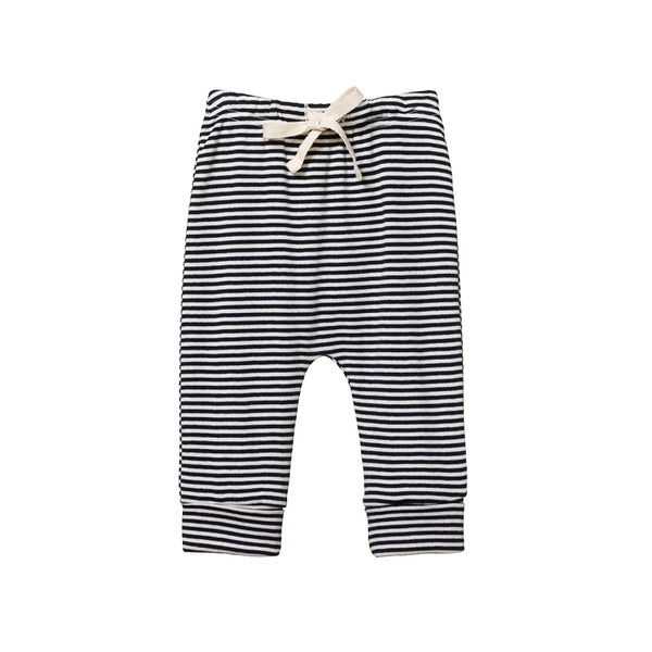 Nature Baby - Drawstring Pants - Navy Stripe