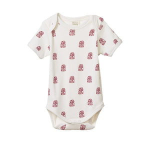 Nature Baby - Short Sleeve Body Suit - Tiki Print | milk + ginger