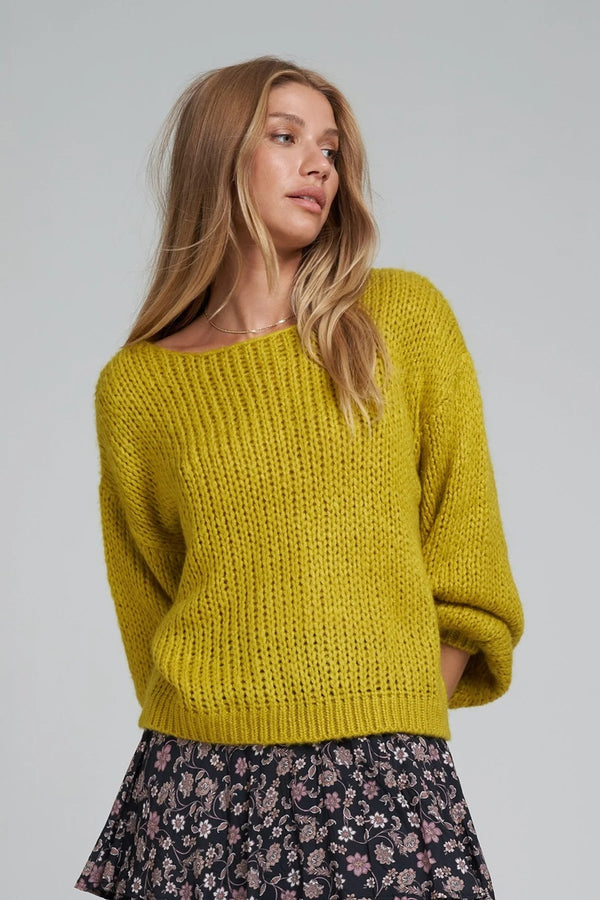 Lilya - Ocean Knit - Anise Yellow
