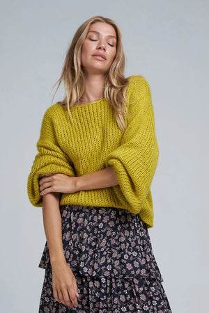 Lilya - Ocean Knit - Anise Yellow