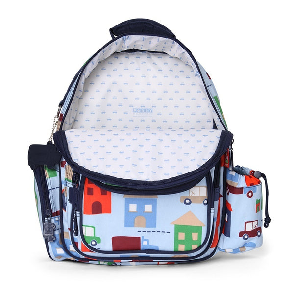 Penny Scallan Large Backpack in Big City Print