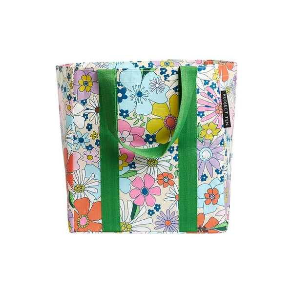 Project Ten - Shopper Tote Bag - Wild Flowers