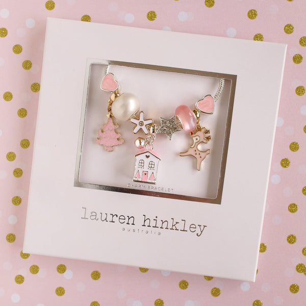 Lauren Hinkley - Pink Christmas Charm Bracelet