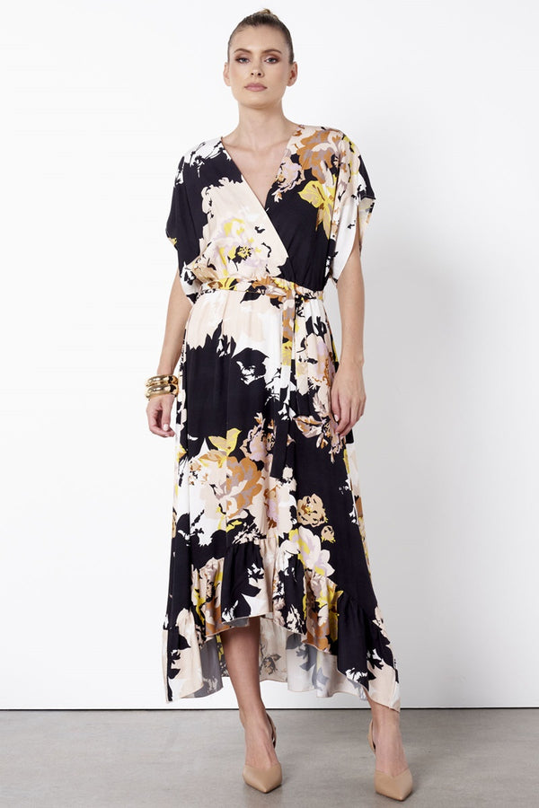 Fate + Becker - Secret Life Wrap Dress - Shadow Floral