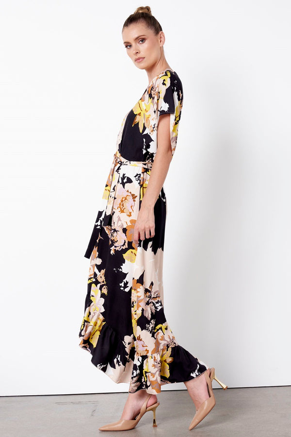 Fate + Becker - Secret Life Wrap Dress - Shadow Floral