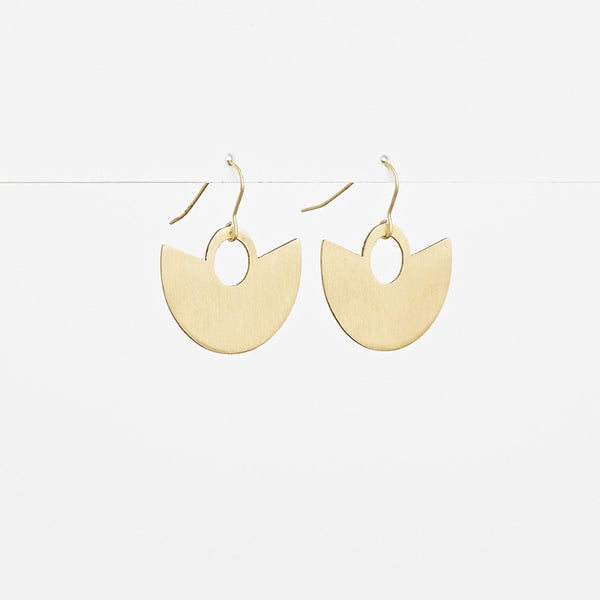 Stella + Gemma - Gold Half Moon Earrings