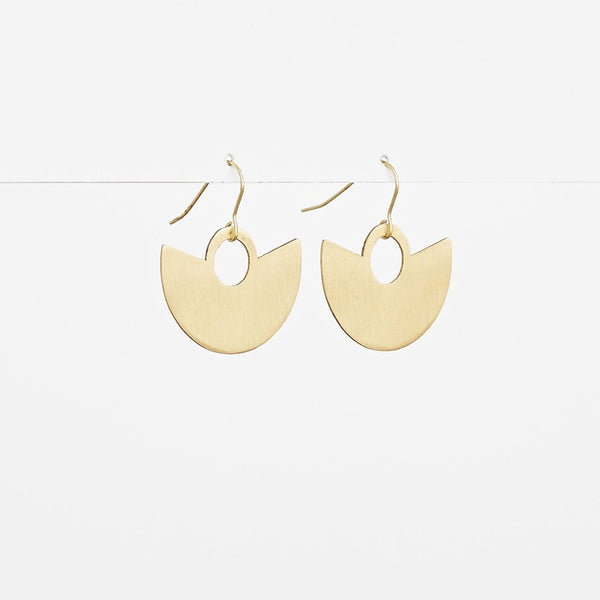 Stella + Gemma - Gold Half Moon Earrings – Milk + Ginger