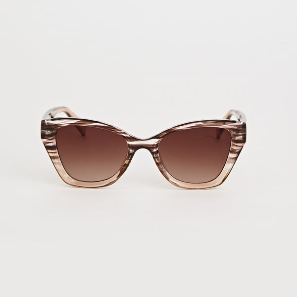 Stella + Gemma - Light Brown Luna Sunglasses