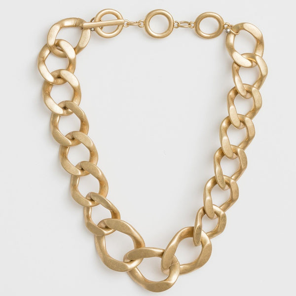 Stella + Gemma - Gold Chunky Link Necklace