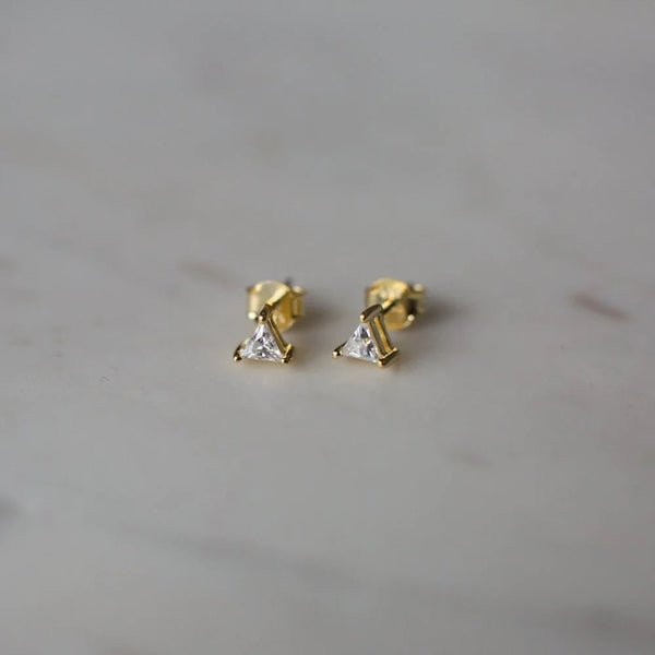 SOPHIE - You Rock Triangle Studs - Gold