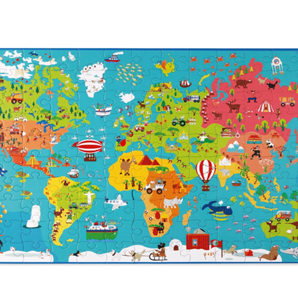 Scratch - Puzzle World Map