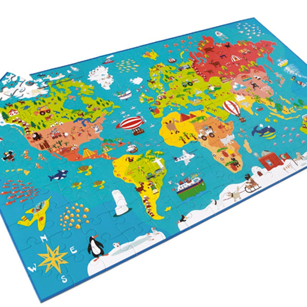 Scratch - Puzzle World Map