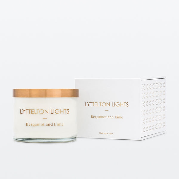 Lyttelton Lights - Medium Candle - Bergamot and Lime