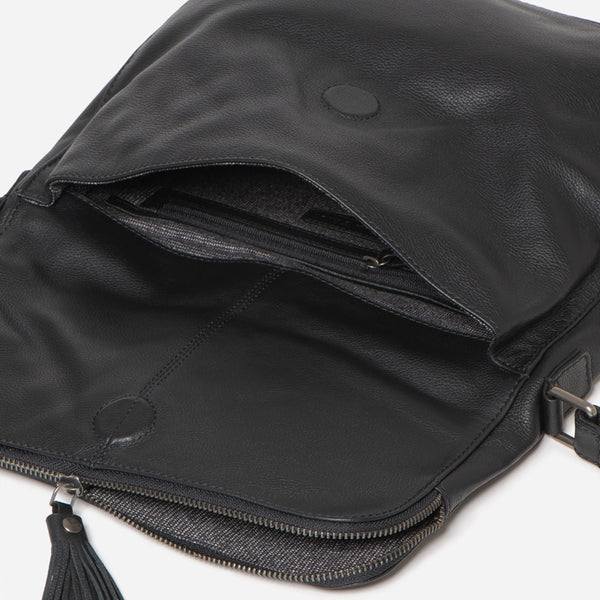 Stitch & Hide - Alexa Satchel Bag - Black