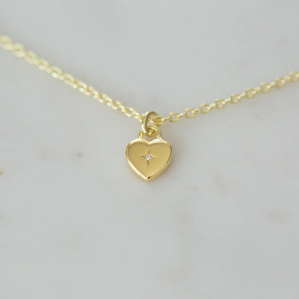 Sophie - Sweetheart Necklace - Gold