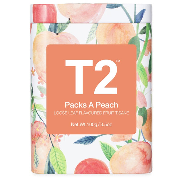 T2 Tea - Packs a Peach Loose Leaf Icon Tin - 100g