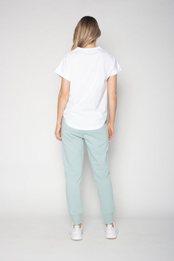 The Others - Relaxed Tee - White with Sequin Lips