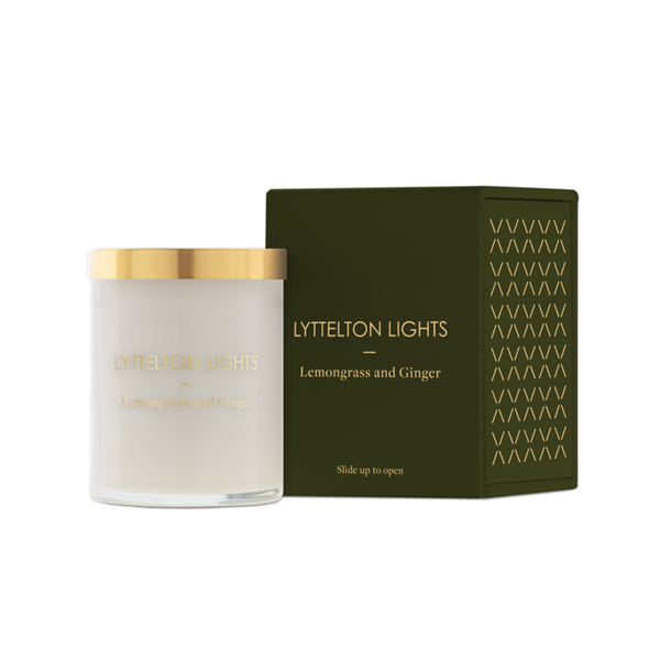Lyttelton Lights - Small Candle - Lemongrass & Ginger