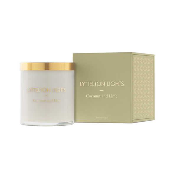 Lyttelton Lights - Medium Candle - Coconut & Lime