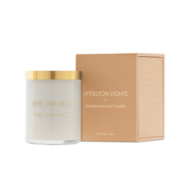 Lyttelton Lights - Small Candle - Sandalwood & Vanilla