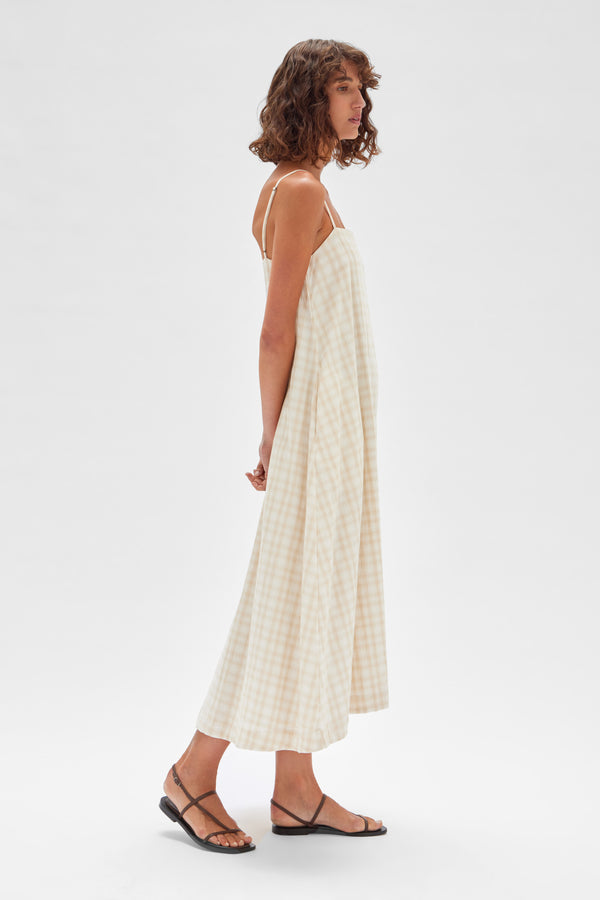 Assembly Label - Tully Dress - Stone Check