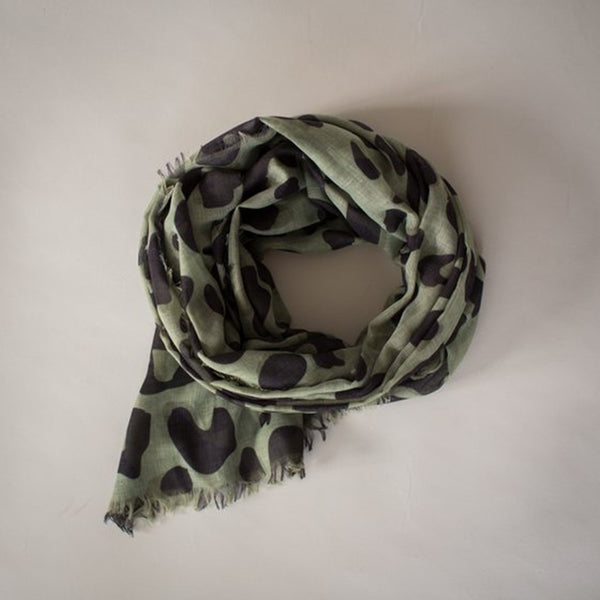 SOPHIE - Wild Maxi Scarf - Olive