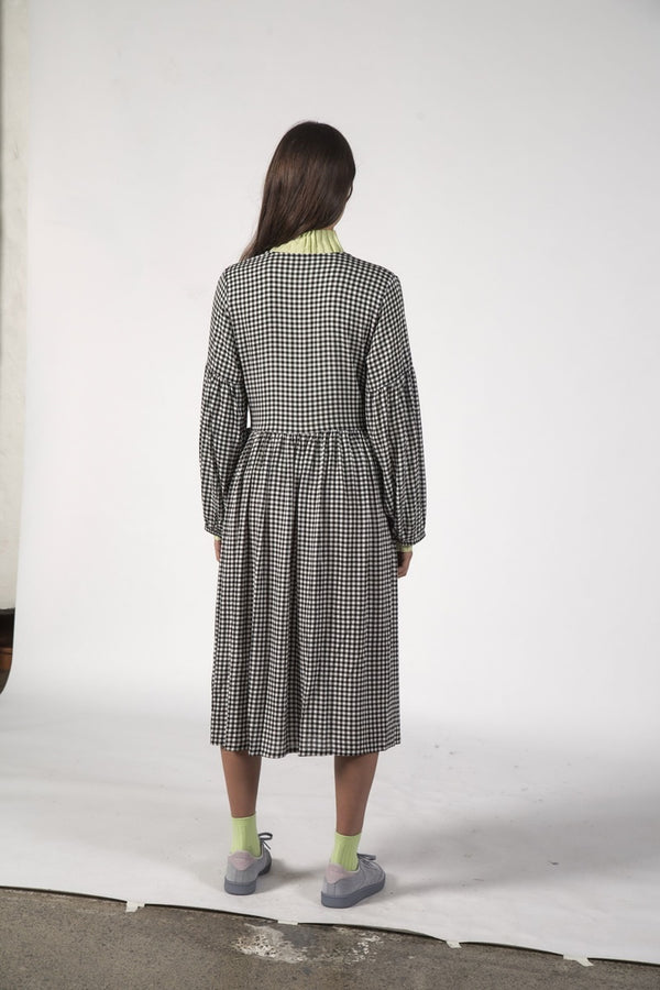 Thing Thing - Wrapped Up Dress - Black Gingham