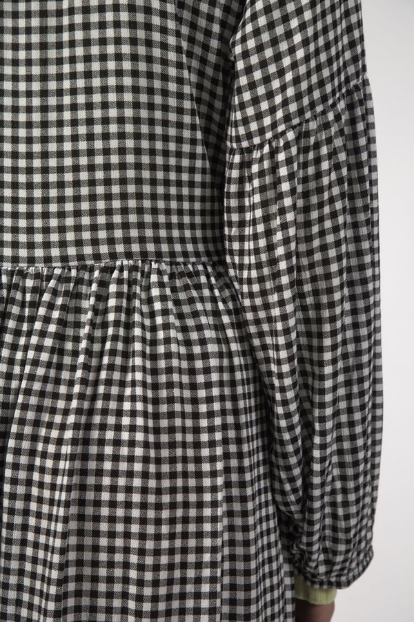 Thing Thing - Wrapped Up Dress - Black Gingham